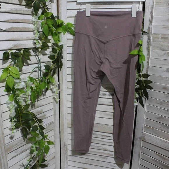 Athleta Ultra High-Rise Elation Floral Mauve Pastel Pink Leggings (1442) - Picture 8 of 11